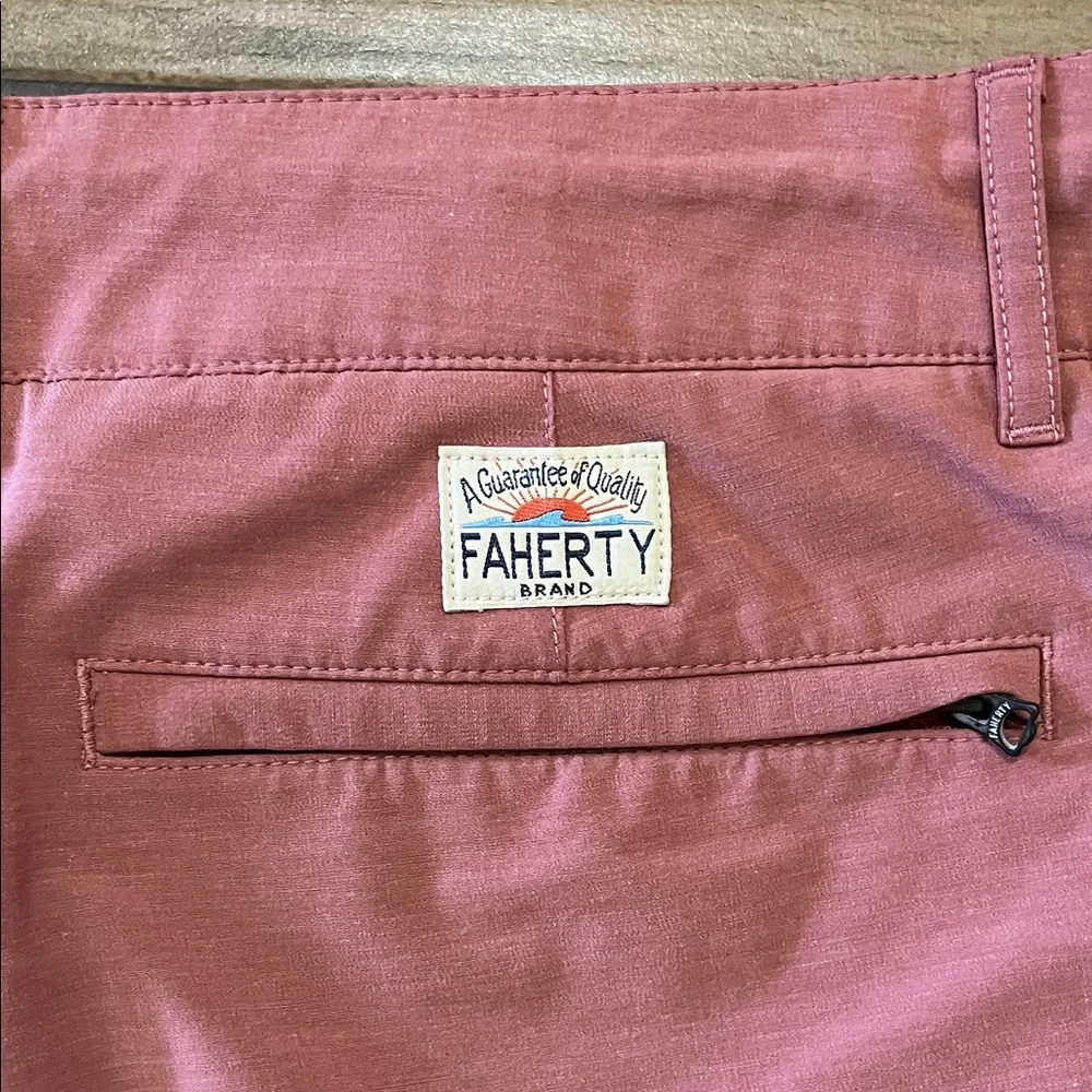 Faherty All Day Shorts 7” Rose Red